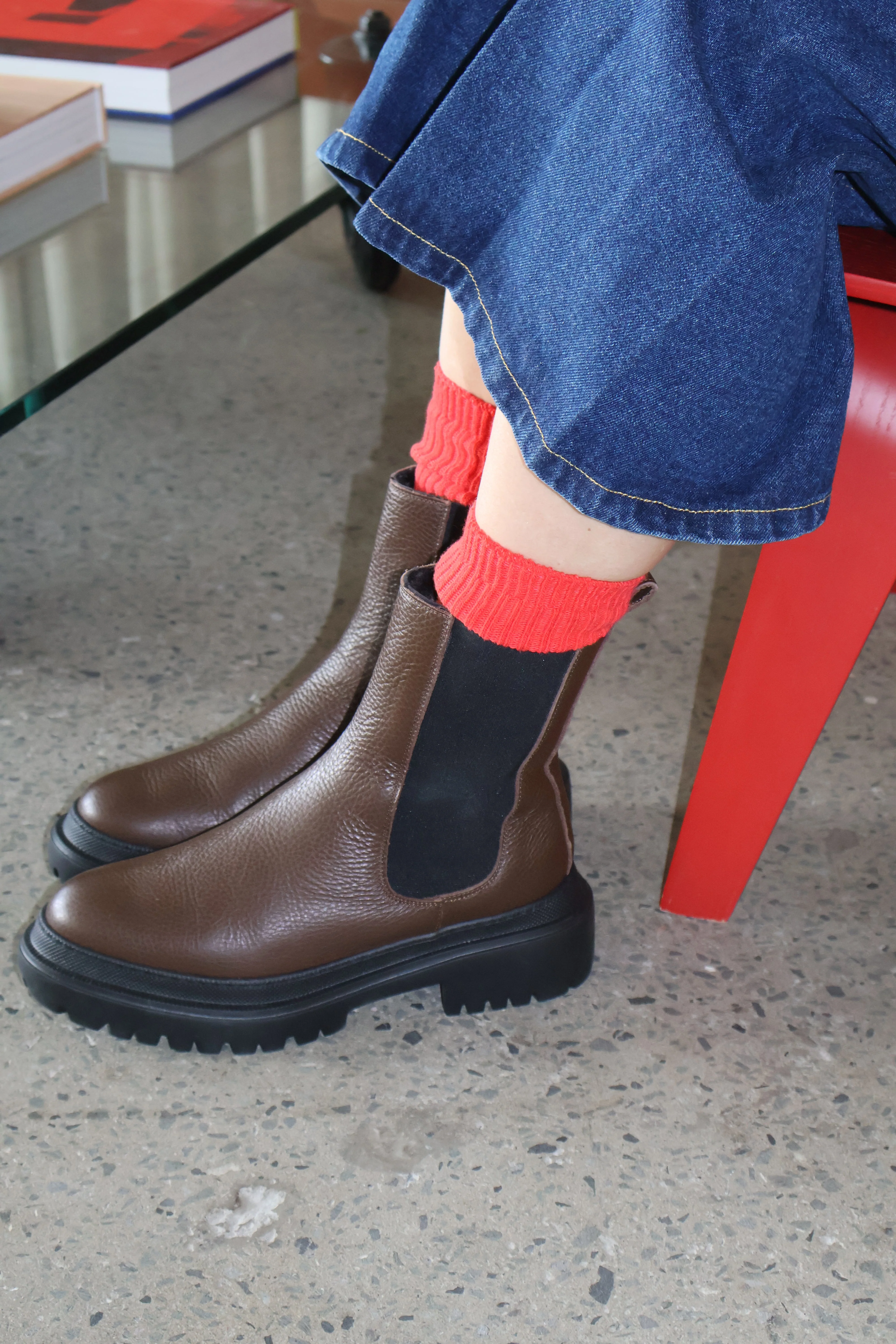 Cortina Brown Lined Boot - Image 6