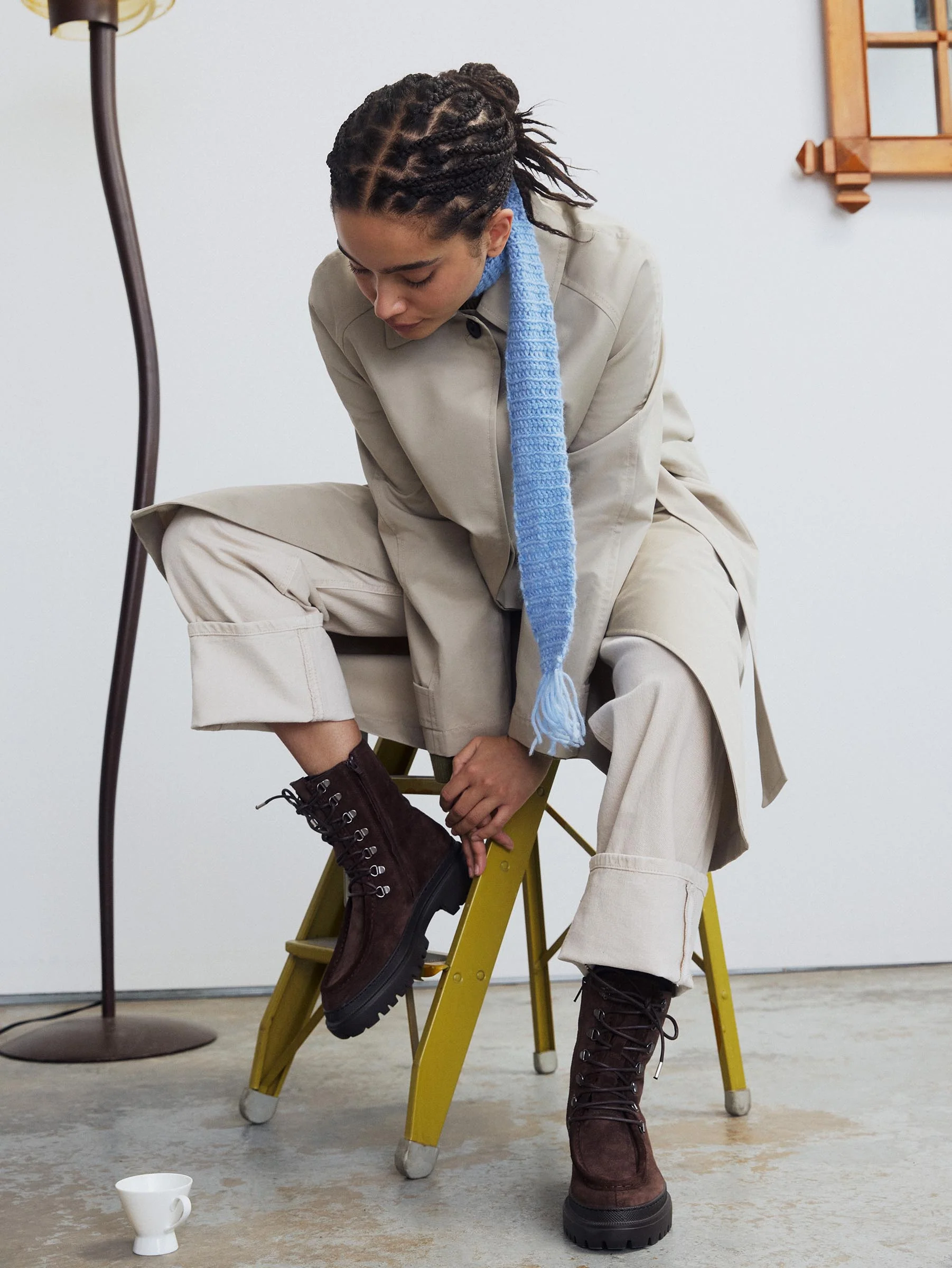 Lorena Brown Suede Unlined Boot - Image 4