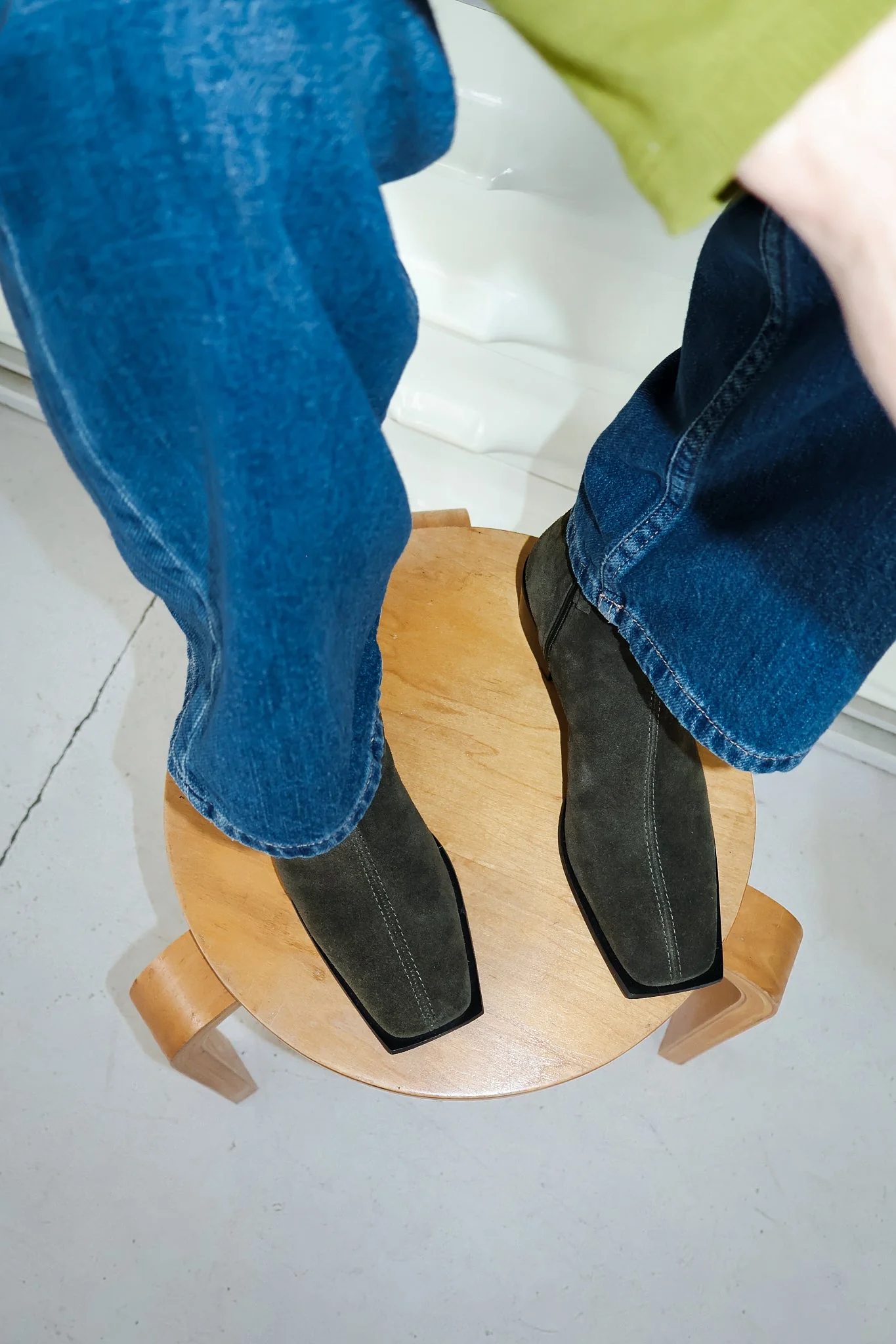 Palma Olive Suede Boot - Image 4