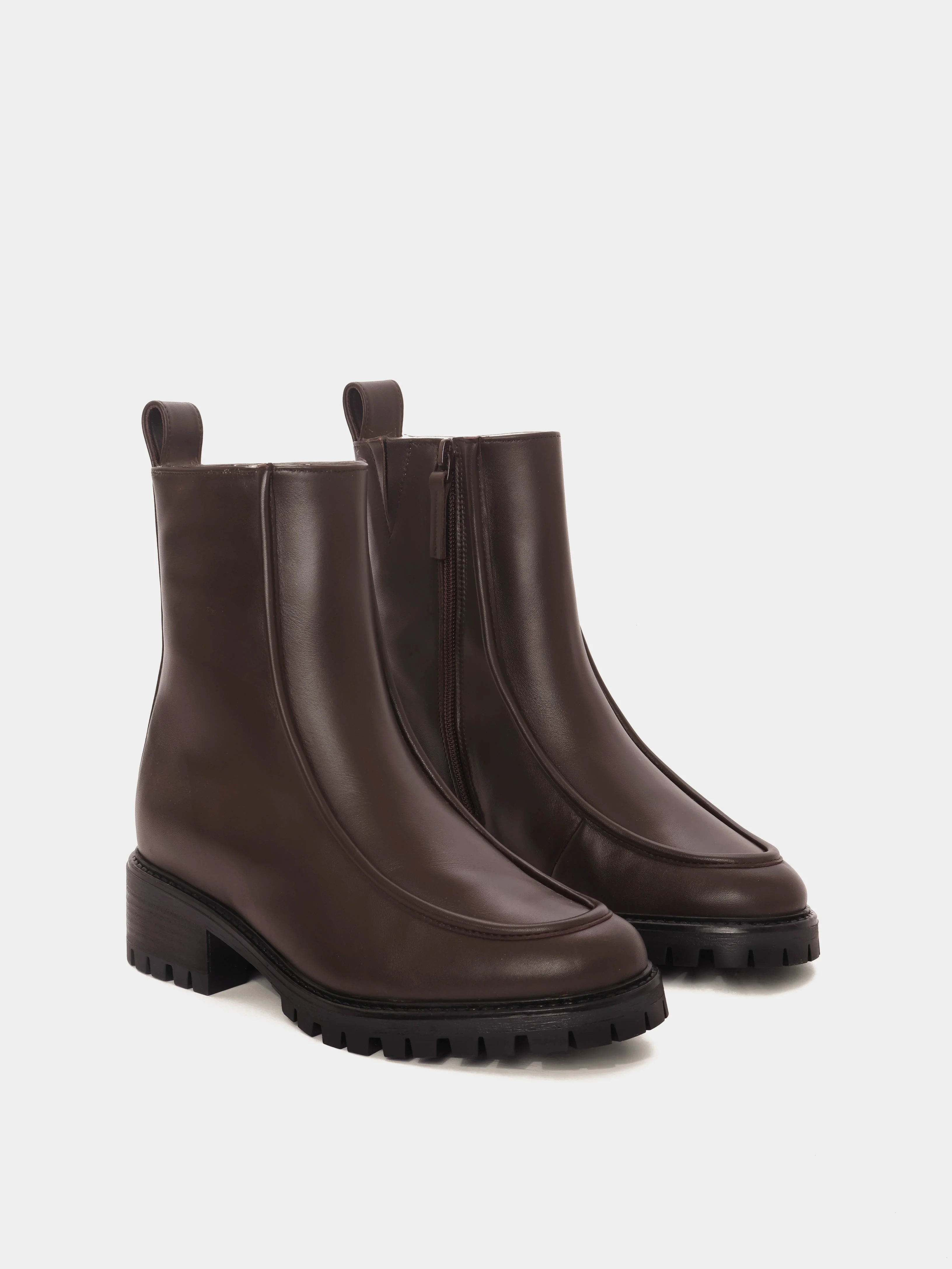 Vigo Dark Brown Lined Boot - Image 3